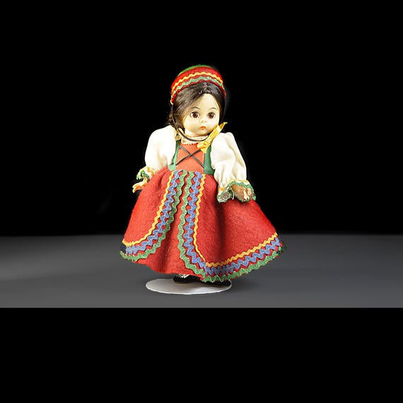 Madame Alexander Czechoslovakia Doll – Original Clothes & Stand – 8 Inch - Sleep Eyes