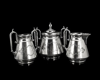 【きんかん】純銀800 クリーマー　シュガーボウルセット きんかん様専用】純銀800 クリーマー シュガーボウルセット