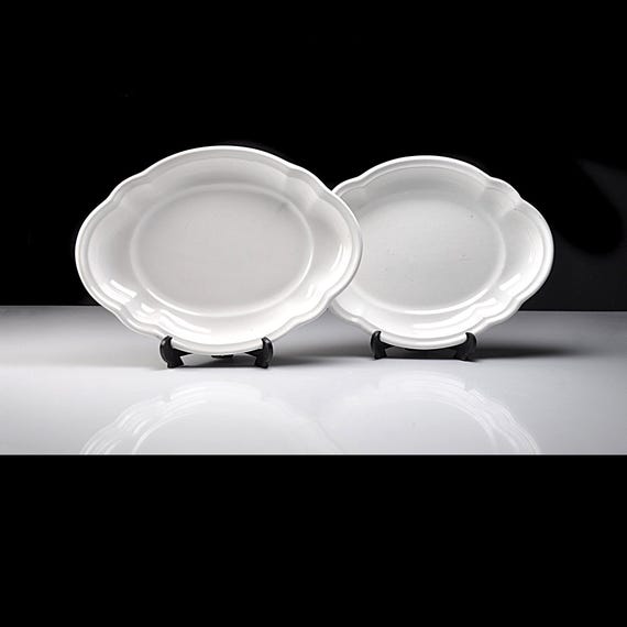 Vintage Pfaltzgraff White Oval Oven Safe Bowls – Set of 2