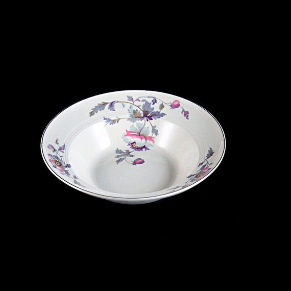 Vegetable Bowl, Symphony by Salem, Platinum Gold, Floral Pattern, Serving Bowl, Porcelain