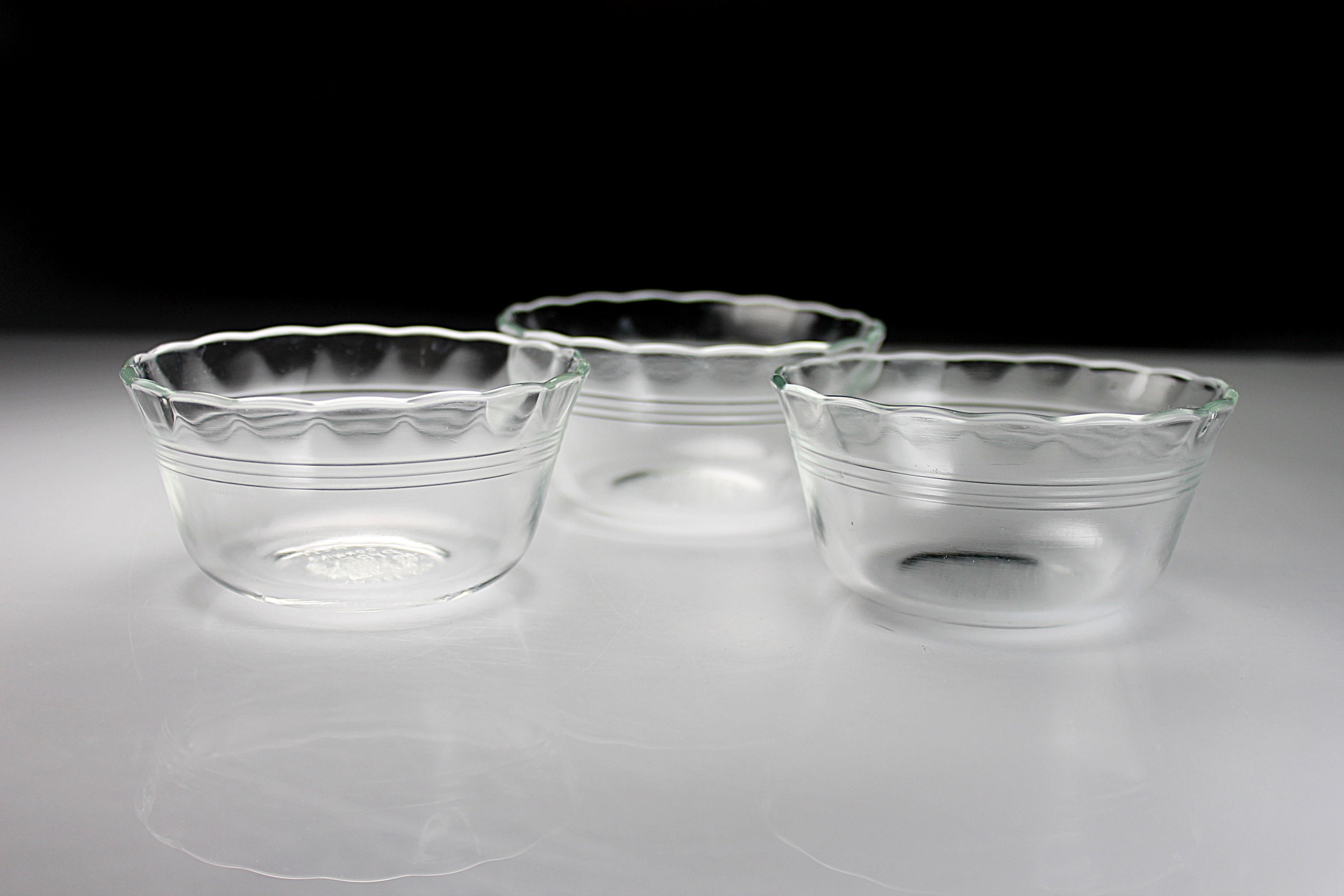 Pyrex Custard Cups, Originals Clear, Set of 3, Bakeware, Serveware