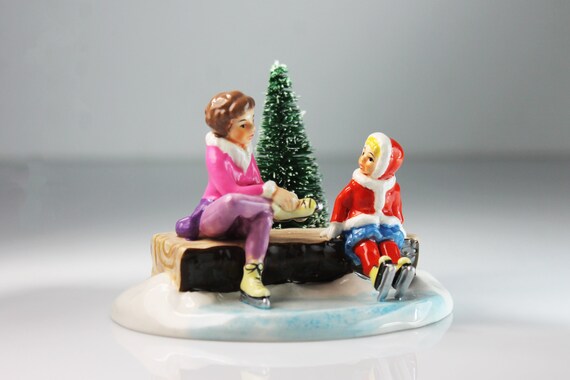 Department 56, Skating Fun, Figurine, Snow Village Series, Christmas Decor, Holiday Ornament