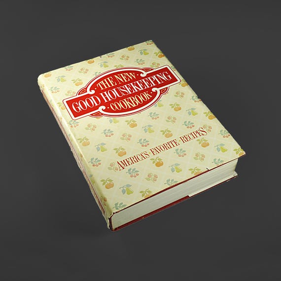 The New Good Housekeeping Cookbook 1986 Hardcover w/Dust Jacket