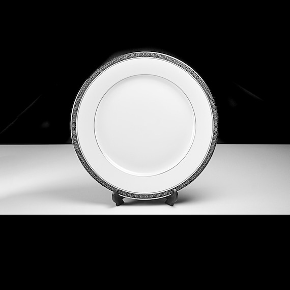 Continental China Duchess Salad Plate, 7 Inch, Platinum Trim, Mid Century Rosenthal