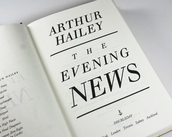The Evening News, Arthur Hailey, Novel, Thriller, Suspense