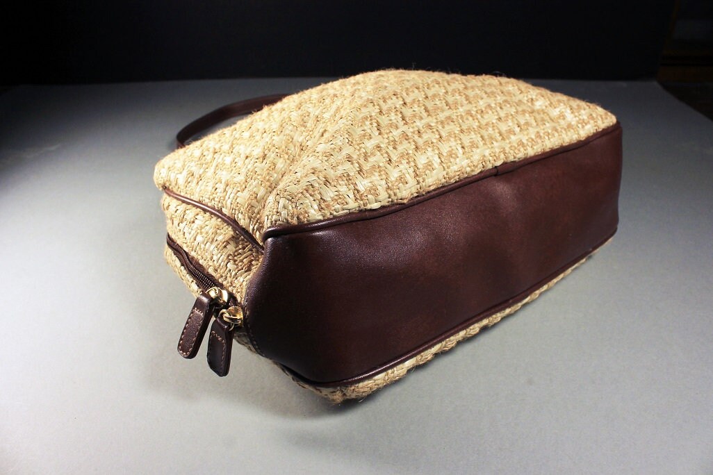 Jute Handbag Rosetti Purse Handbag Shoulder Bag Faux Leather