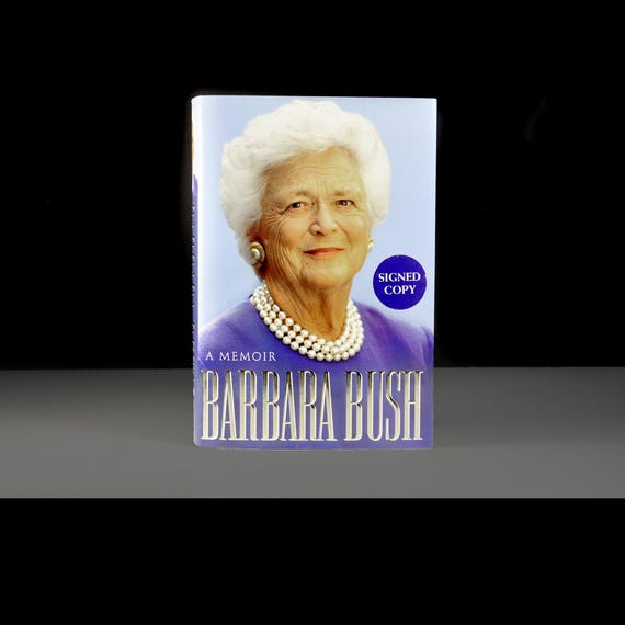 Signed First Edition 1994 "Barbara Bush: A Memoir", Political History Book, First Ladies Memoir