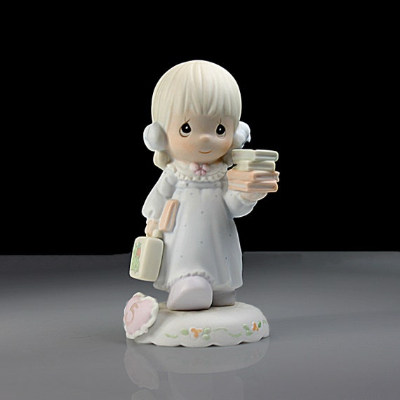 Enesco Precious Moments Figurine, Growing in Grace Age 5, Retired, 3 Inch, 1994 Collectible, Giftware