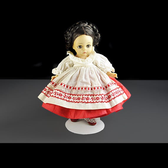 Madame Alexander “Russian” Doll – 8 Inch International Series – Vintage 1970s in Original Folk Dress