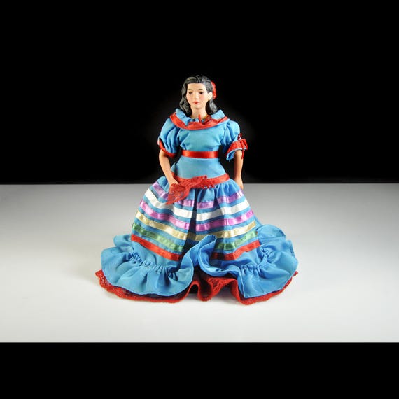 Avon Porcelain Doll - Lupita from Mexico - Original Box and Stand