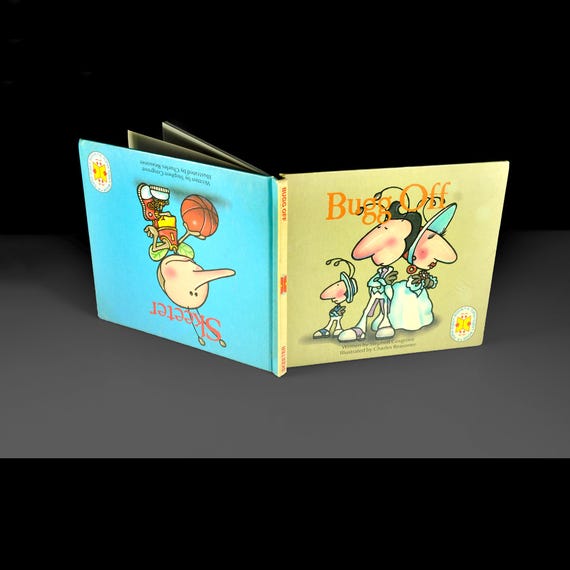 Vintage 1988 Bugg Off Skeeter Topsy Turvy Children's Book, Stephen Cosgrove, Two Stories in One