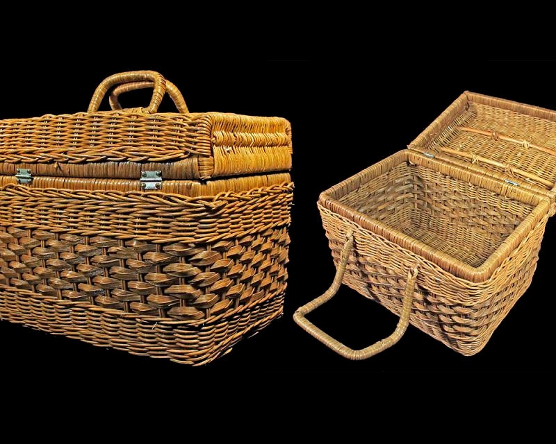 Picnic Basket, Wicker Basket, Lunch Basket, Picnic Hamper, Picnic For 2, Storage Basket
