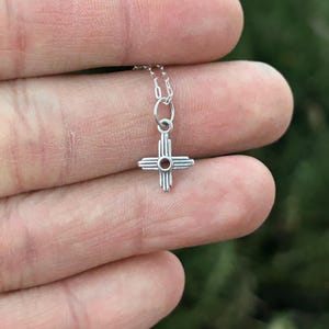 tiny Zia symbol pendant