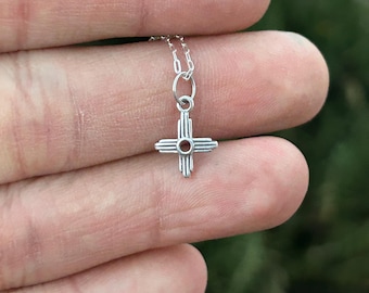 tiny Zia symbol pendant