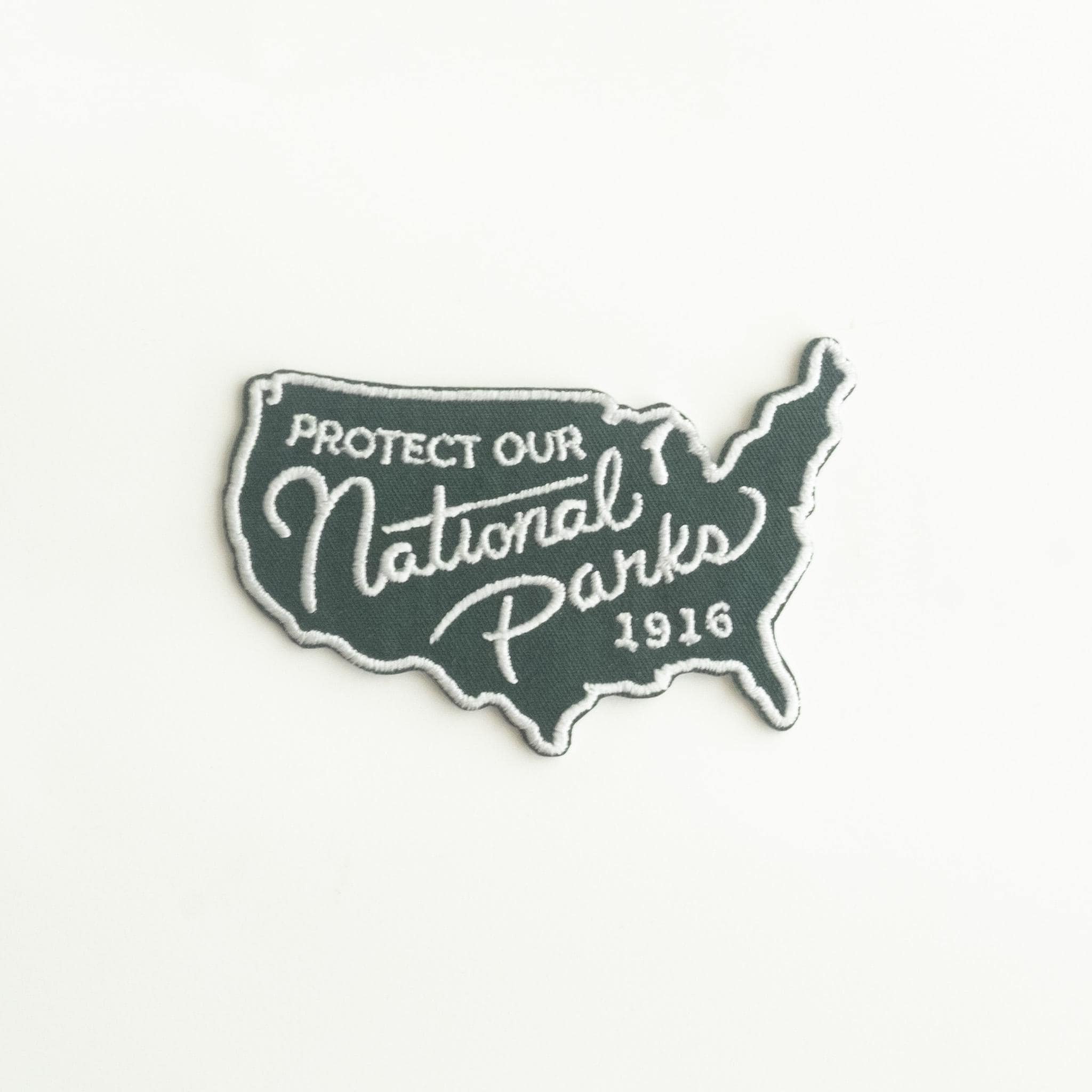 Protect Our National Parks - Embroidered Iron-On Patch - Travel, Visit, Camp, Hike, Explore, Love - United States of America - USA - 1916