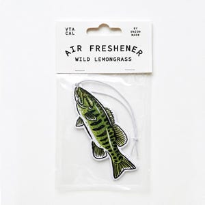 Smallmouth Bass - Air Freshener - Lemongrass Scented