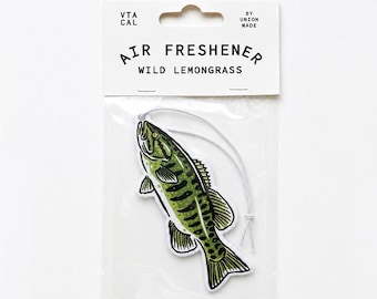 Smallmouth Bass - Air Freshener - Lemongrass Scented