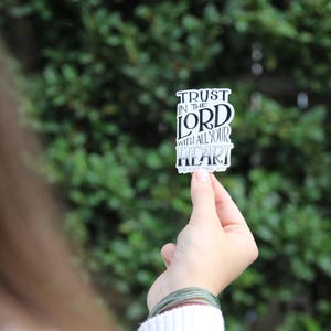 Bible Verse Vinyl Sticker Proverbs 3:5 - Etsy