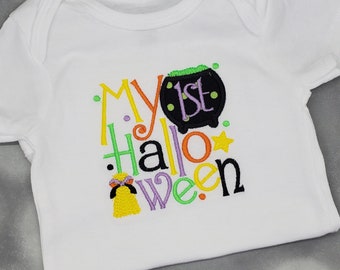 Girl's First Halloween Onesie/Infant First Halloween Onesie/First Halloween Bodysuit/My First Halloween Girl