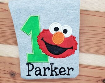 Etsy elmo birthday shirt Clearance