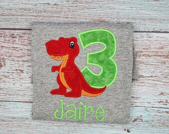 Dinosaur First Birthday Shirt/First birthday Shirt/Personalized Dinosaur Birthday/Dino Birthday Shirt