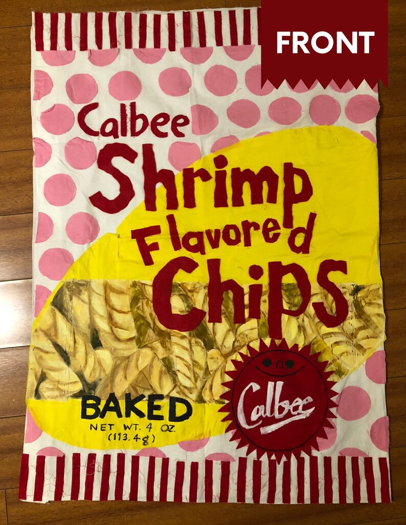 Old-School Calbee Shrimp Chips Costume