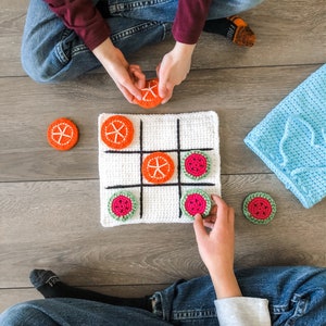 Tic Tac Toe To Go **Crochet PDF Pattern Only**