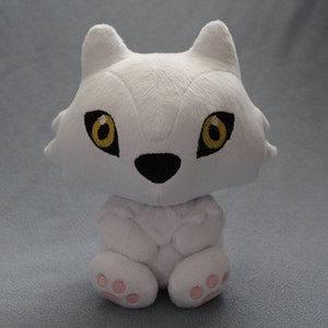 Custom Color Werewolf Plush Stuffed Animal MADE TO ORDER White