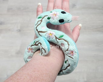 MADE TO ORDER Cherry Blossom Snake Plush