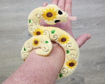 MADE TO ORDER Sunflower Snake Plush