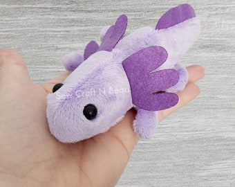 MADE TO ORDER Purple Axolotl Plush Handmade