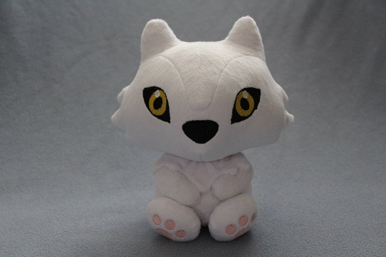 Custom Color Werewolf Plush Stuffed Animal MADE TO ORDER White