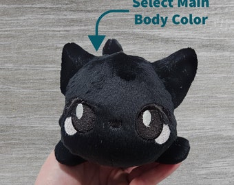 Custom Color Laying Down Cat Plush (MADE TO ORDER)