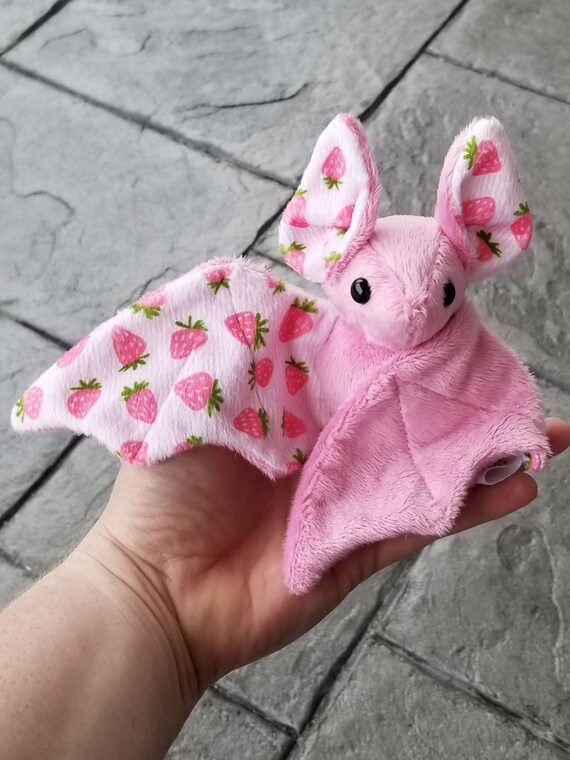 pink bat plush