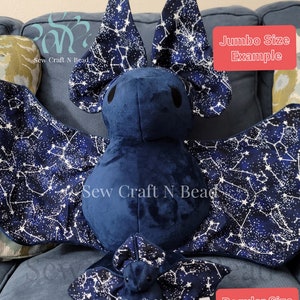 MADE TO ORDER White Japanese Cherry Blossom Bat Plush Scented or No Scent image 6