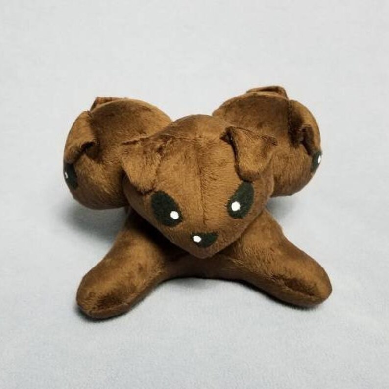 Custom Colors Cerberus Three Headed Dog Monster Fluffy Stuffed | Etsy