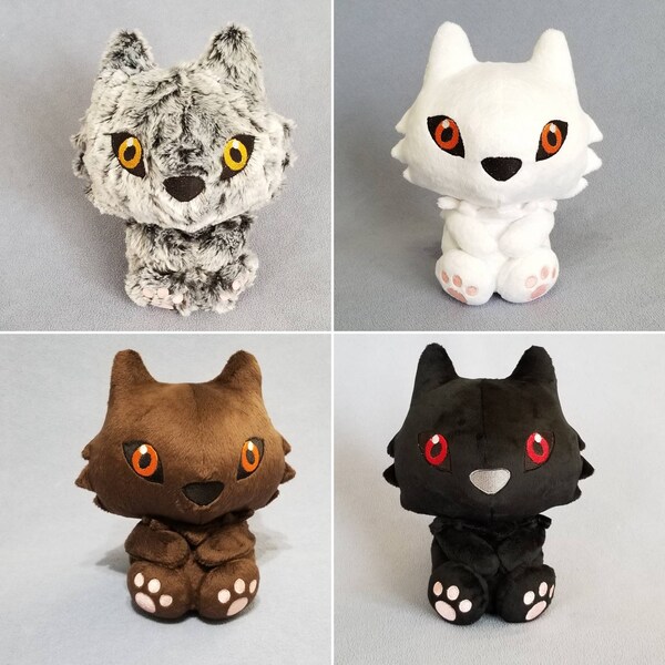 Custom Color Werewolf Plush Stuffed Animal (MADE TO ORDER)