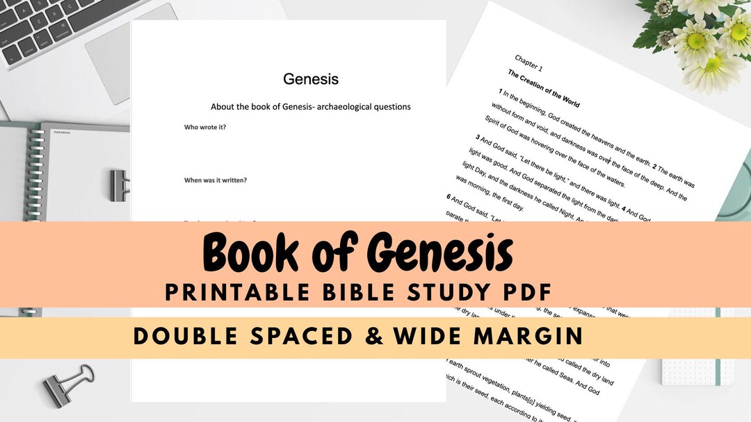 Genesis Study Guide Pdf Genesis Bible Study Workbook | Inductive Scripture Journal (PDF) - Etsy