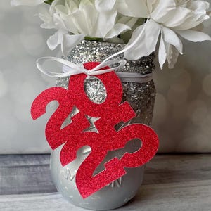 Graduation Mason Jar Tags, Class of 2025,  Grad Centerpiece Decoration, Grad Party Ideas, Centerpiece Embellishment, Grad Tags, Vase Decor