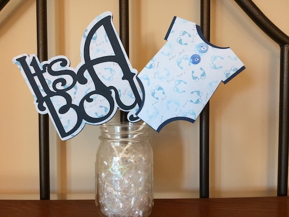 It S A Boy Shower Navy Baby Shower Baby Boy Centerpiece Etsy