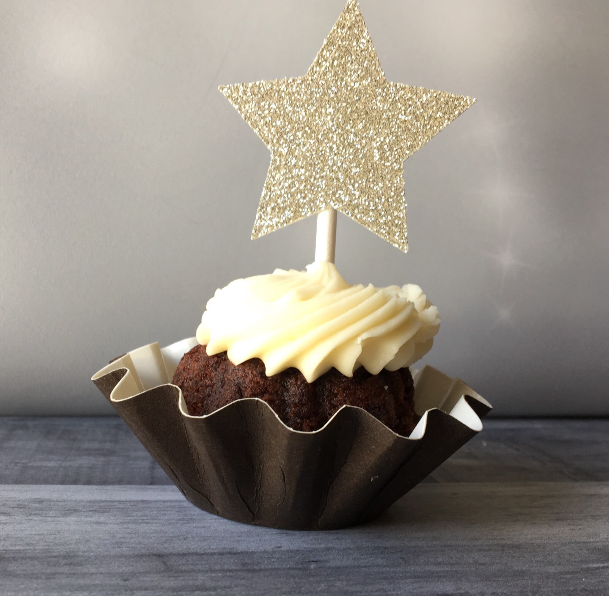 Star Cupcake Toppers Twinkle Twinkle Little Star Decoration Etsy