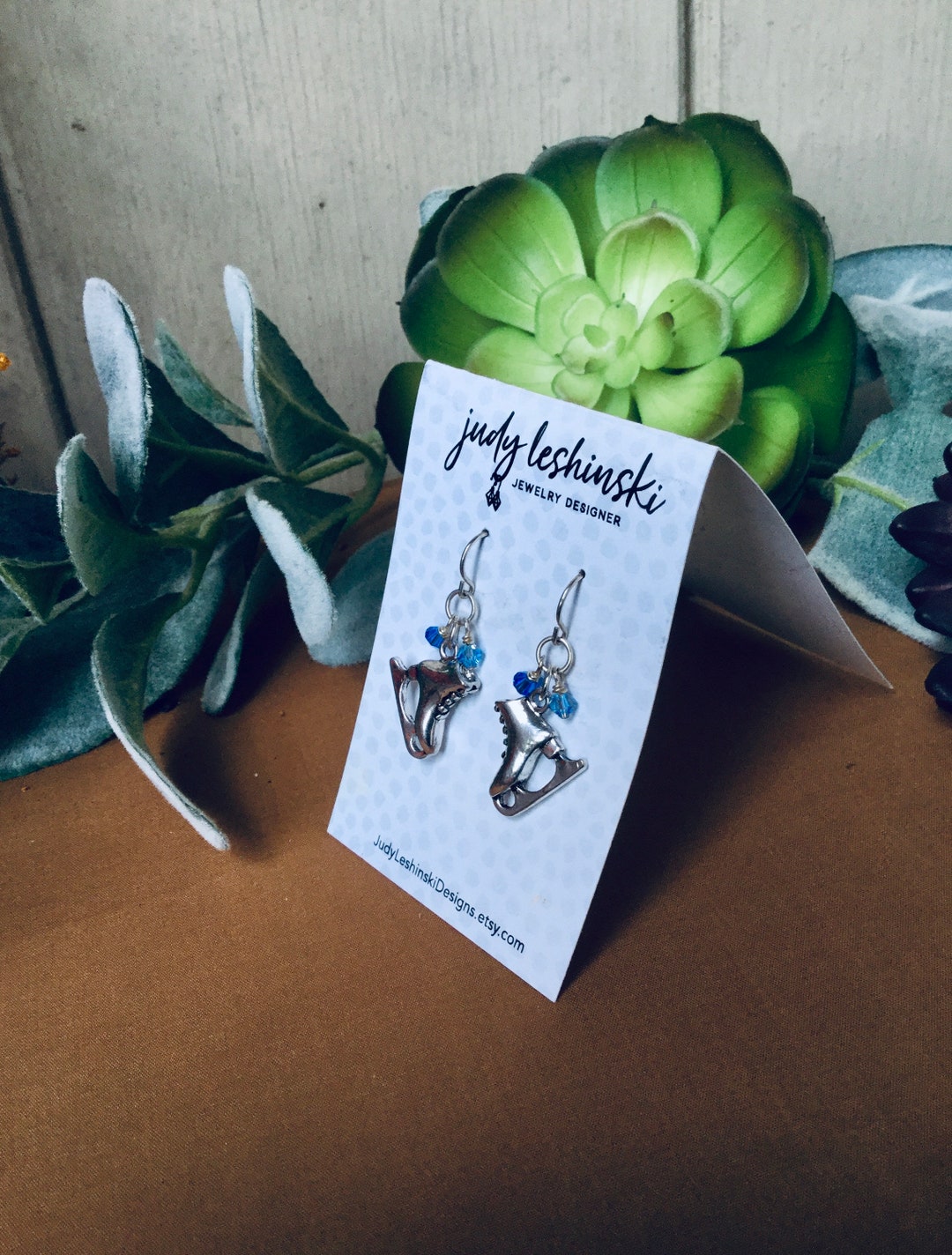 Silver Ice Skating Earrings Dangle Earrings Ice Skates Etsy UK