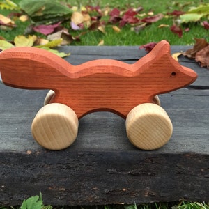 Small Wooden Toy Fox, kids gift, baby gift, eco-friendly toy, personalized toy, Waldorf toy, Christmas gift