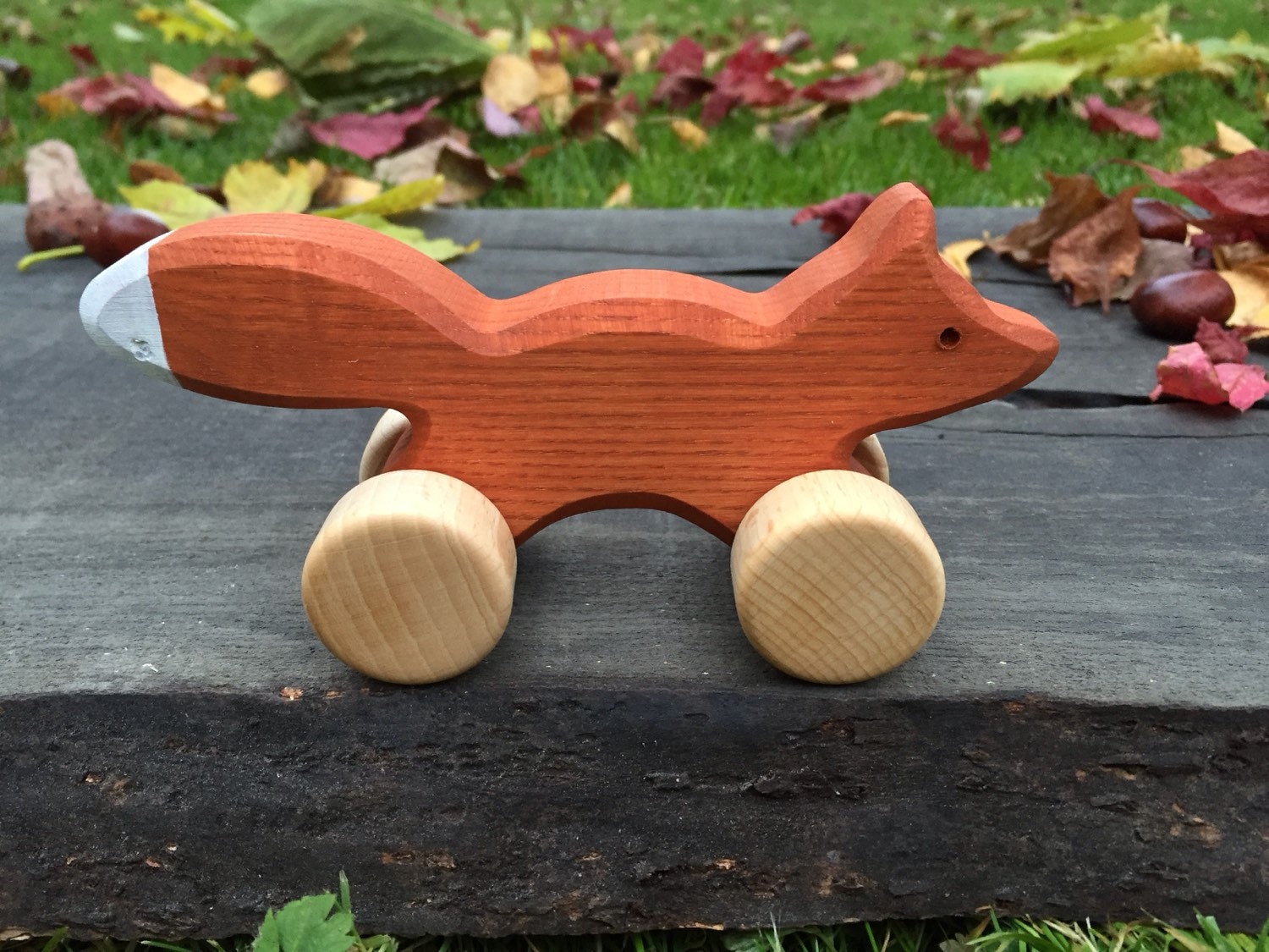 Small Wooden Toy Fox kids gift baby gift ecofriendly toy Etsy