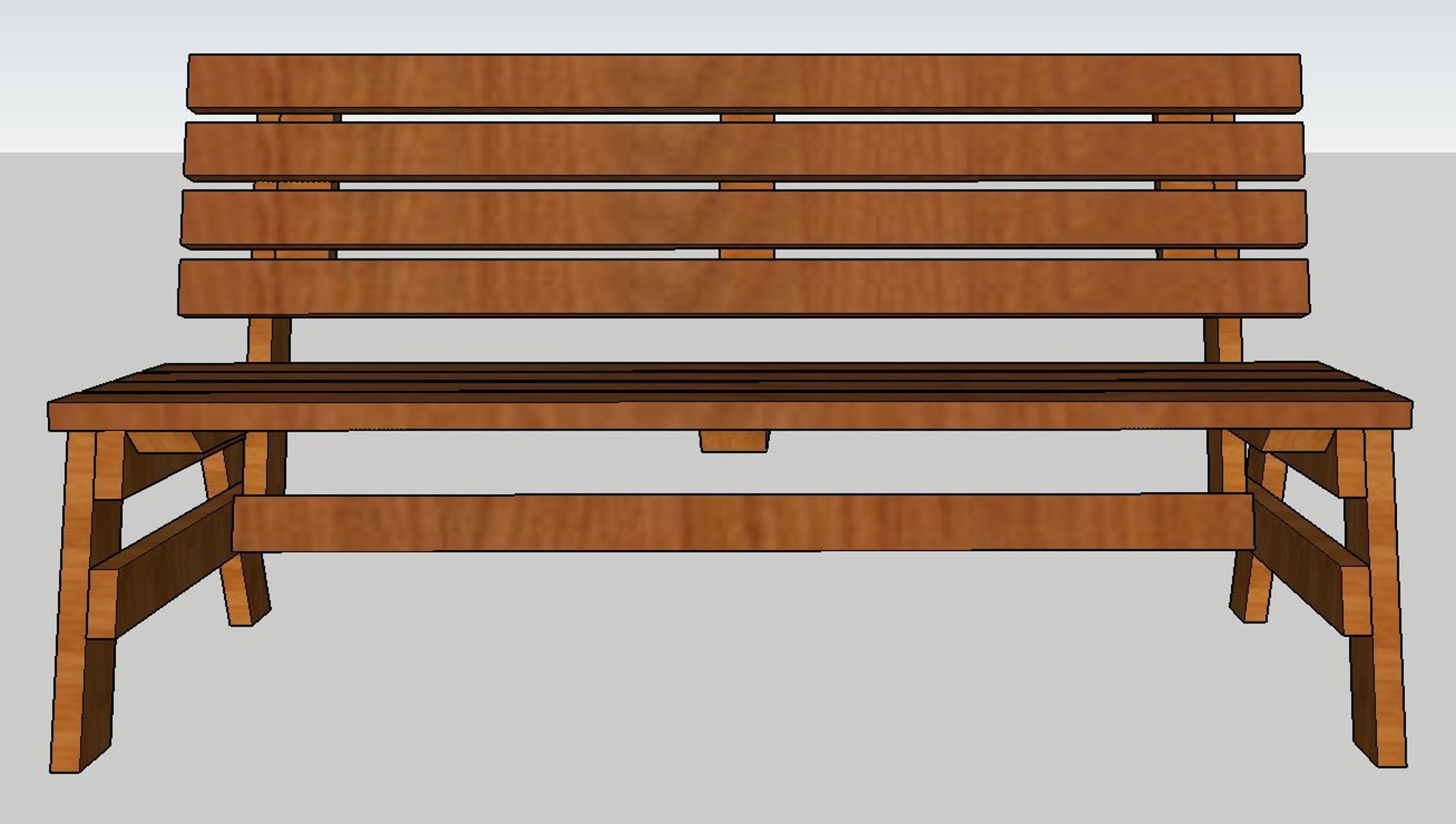 2 X 4 Park Bench Plans