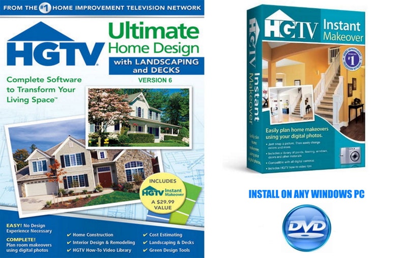 HGTV 2-in-1 Ultimate Home Design 6.0 with Landscaping and | Etsy