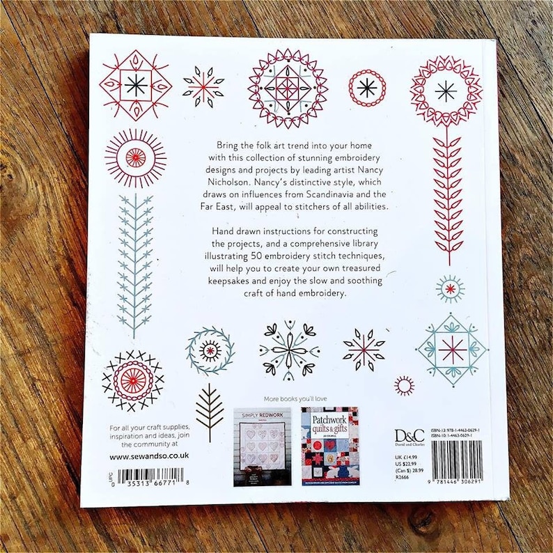 Modern Folk Embroidery 30 contemporary projects for folk art inspired designs by Nancy Nicholson