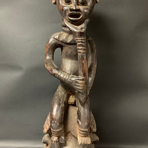 African Sculpture Tribal Art Bamileke Statue