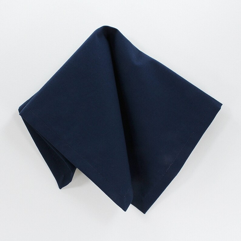 Navy fabric napkins navy tablescape blue cloth napkins Etsy