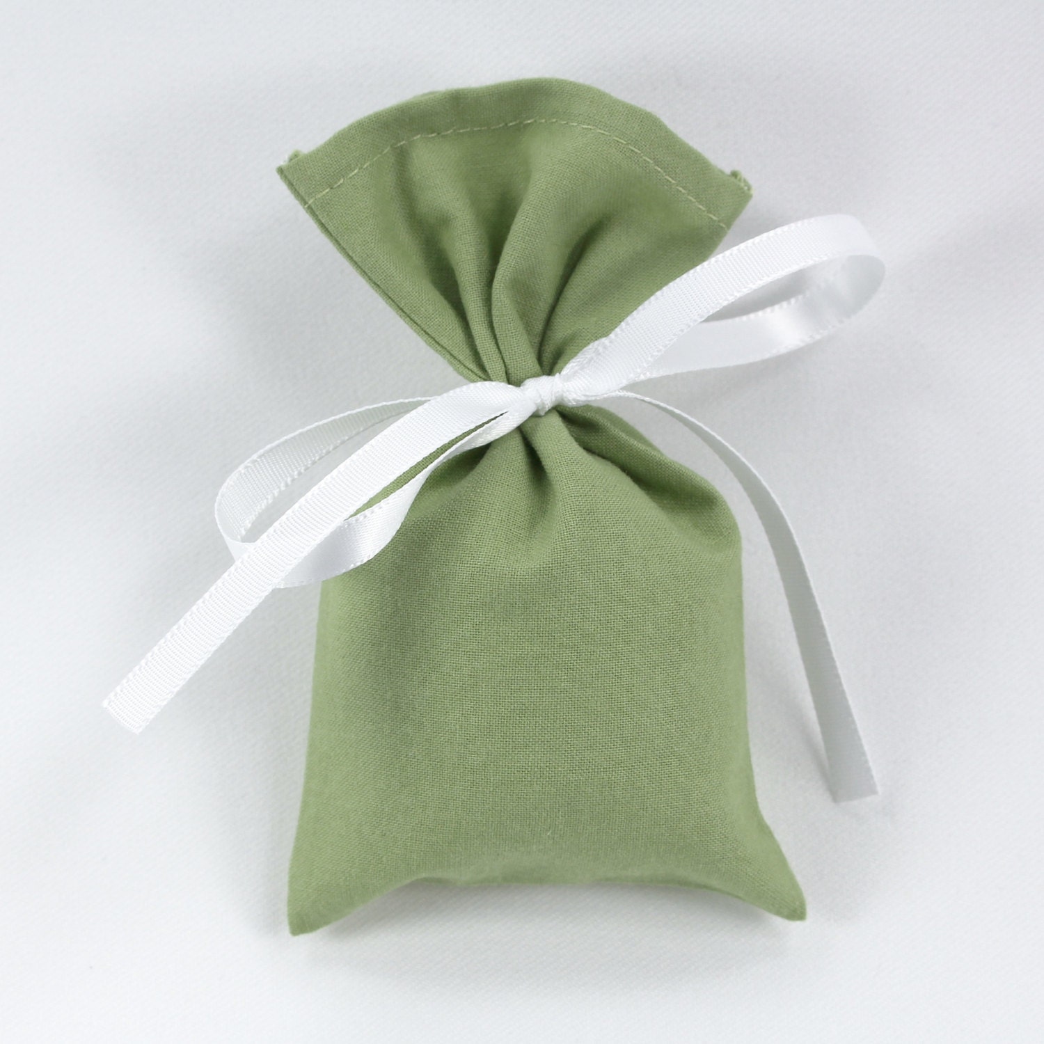 EMPTY potpourri bag green sachet cotton fabric sachet party | Etsy